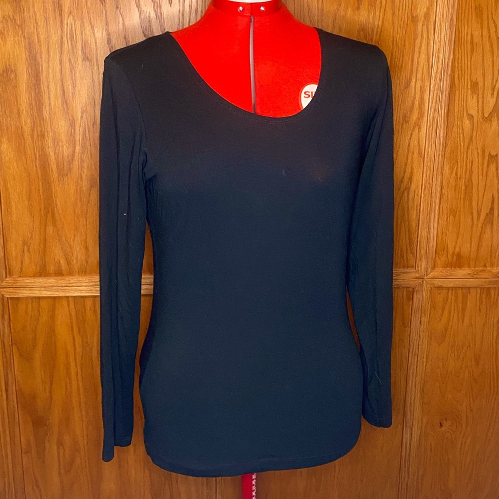 NWT: black long sleeve shirt